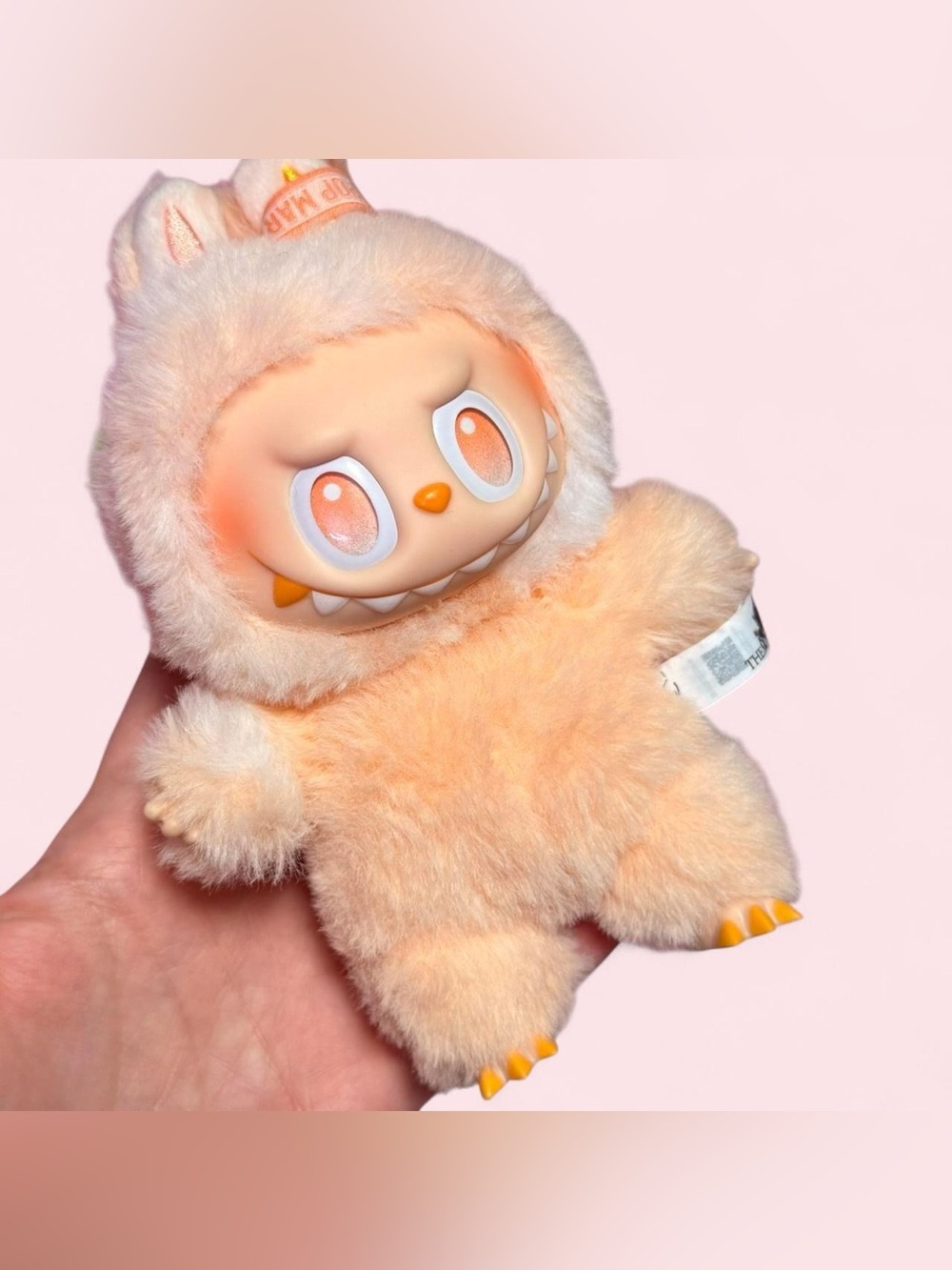 Pop Mart Labubu Big Into Energy Peach Plush Keychain Bag Charm